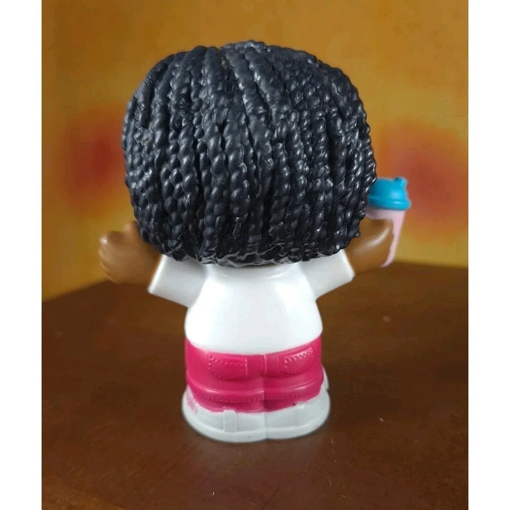 Fisher Price Little People Girl Barbie African American Strawberry Water Bottle
